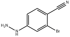 Benzonitrile, 2-broMo-4-hydrazinyl- Structural