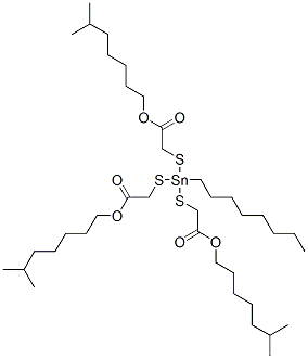 triisooctyl 2,2',2''-[(octylstannylidyne)tris(thio)]triacetate Structural