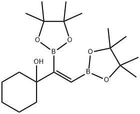 1-VINYL-(CIS-1,2-BIS(4,4,5,5-TETRAMETHYL-1,3,2-DIOXABOROLAN-2-YL))CYCLOHEXAN-1-OL Structural