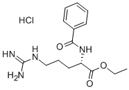 Ethyl N-benzoyl-L-argininate hydrochloride Structural