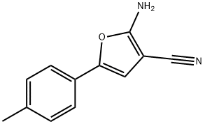 2-AMINO-5-P-TOLYL-FURAN-3-CARBONITRILE Structural