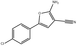 2-AMINO-5-(4-CHLORO-PHENYL)-FURAN-3-CARBONITRILE Structural