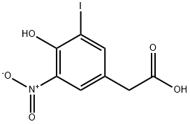 4-HYDROXY-3-IODO-5-NITRO-PHENYLACETIC ACID Structural