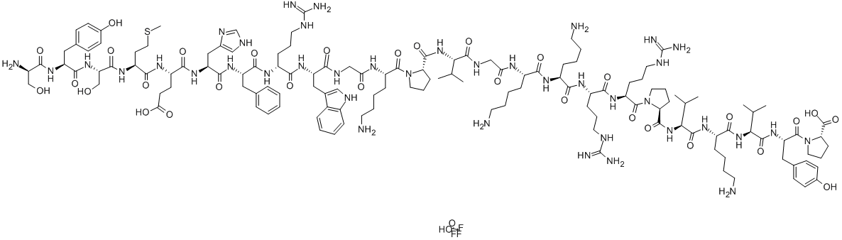 (D-SER1)-ACTH (1-24) (HUMAN, BOVINE, MOUSE, OVINE, PORCINE, RABBIT, RAT) TRIFLUOROACETATE SALT