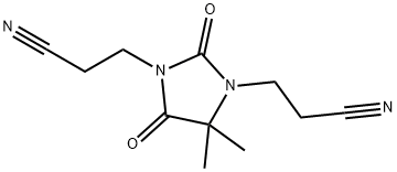 1,3-DI(2-CYANOETHYL)-5,5DIEMTHYLHYDANTOIN Structural