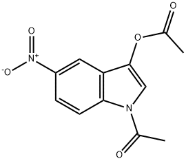 1-ACETYL-5-NITRO-1H-INDOL-3-YL ACETATE Structural