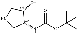 Carbamic acid, [(3R,4S)-4-hydroxy-3-pyrrolidinyl]-, 1,1-dimethylethyl ester, rel-