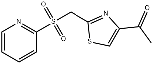 1-(2-[(2-PYRIDYLSULFONYL)METHYL]-1,3-THIAZOL-4-YL)ETHAN-1-ONE