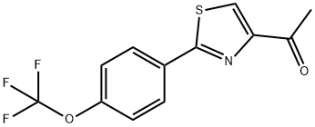 1-[2-[4-(TRIFLUOROMETHOXY)PHENYL]-1,3-THIAZOL-4-YL]ETHAN-1-ONE Structural