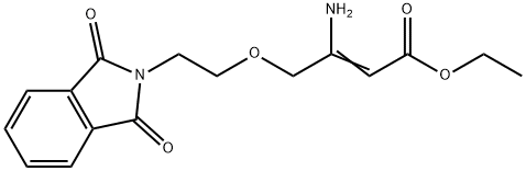 Ethyl 3-amino-4-(2-phthalimidoethoxy)crotonate Structural