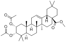 2,3-BIS(ACETYLOXY)-(2ALPHA,3ALPHA)-OLEAN-12-EN-28-OIC ACID METHYL ESTER Structural