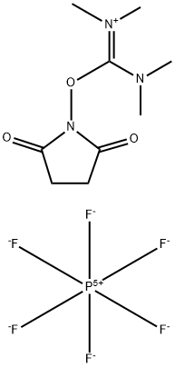 N,N,N',N'-Tetramethyl-O-(N-succinimidyl)uronium hexafluorophosphate Structural