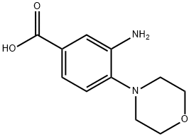 3-Amino-4-morpholin-4-yl-benzoic acid Structural