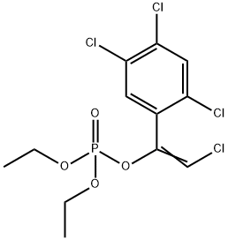 Phosphoric acid, 2-chloro-1-(2,4,5-trichlorophenyl)ethenyl diethyl est er