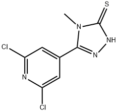 5-(2,6-DICHLORO-4-PYRIDYL)-4-METHYL-4H-1,2,4-TRIAZOLE-3-THIOL Structural