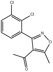 1-[3-(2,3-DICHLOROPHENYL)-5-METHYL-4-ISOXAZOLYL]-1-ETHANONE Structural