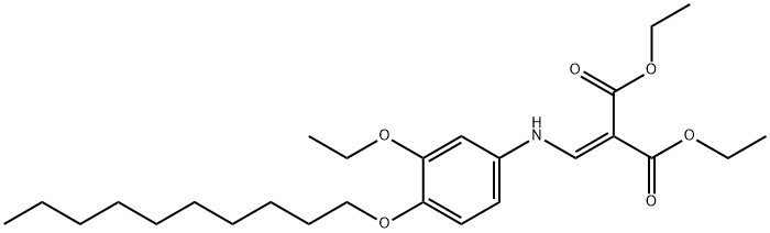 diethyl (4-decyloxy-3-ethoxyanilino)methylenemalonate Structural