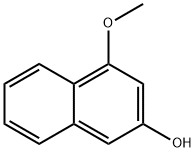 4-Methoxy-2-naphthol Structural