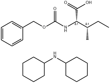 N-CARBOBENZOXY-L-ISOLEUCINE DICYCLOHEXYLAMMONIUM SALT Structural