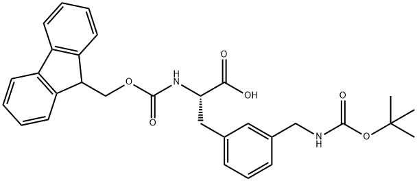 BOC-L-2-AMINOMETHYLPHE(FMOC) Structural