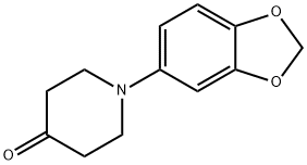 1-(1,3-BENZODIOXOL-5-YL)PIPERIDIN-4-ONE Structural