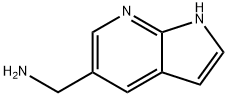 1H-Pyrrolo[2,3-b]pyridine-5-methanamine(9CI) Structural