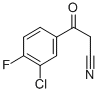 3-CHLORO-4-FLUOROBENZOYLACETONITRILE