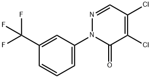 4,5-dichloro-2-[3-(trifluoromethyl)phenyl]pyridazin-3(2H)-one Structural