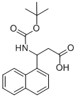 (R,S)-BOC-3-AMINO-3-(1-NAPHTHYL)-PROPIONIC ACID Structural