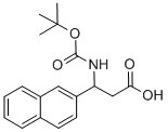 Boc-(R,S)-3-amino-3-(2-naphthyl)-proponic acid Structural