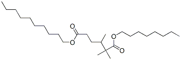 decyl octyl trimethyladipate Structural