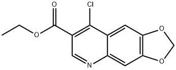 ETHYL 8-CHLORO[1,3]DIOXOLO[4,5-G]QUINOLINE-7-CARBOXYLATE Structural