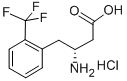 (R)-3-AMINO-4-(2-TRIFLUOROMETHYLPHENYL)BUTANOIC ACID HYDROCHLORIDE Structural