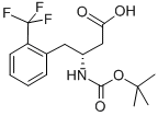 BOC-(R)-3-AMINO-4-(2-TRIFLUOROMETHYL-PHENYL)-BUTYRIC ACID Structural