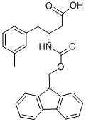 FMOC-(R)-3-AMINO-4-(3-METHYL-PHENYL)-BUTYRIC ACID Structural