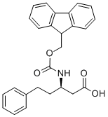 FMOC-(R)-3-AMINO-5-PHENYLPENTANOIC ACID Structural