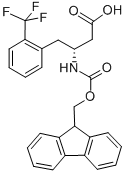 FMOC-(R)-3-AMINO-4-(2-TRIFLUOROMETHYL-PHENYL)-BUTYRIC ACID Structural