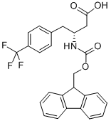 FMOC-(R)-3-AMINO-4-(4-TRIFLUOROMETHYL-PHENYL)-BUTYRIC ACID Structural