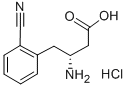 (R)-3-AMINO-4-(2-CYANOPHENYL)BUTANOIC ACID HYDROCHLORIDE Structural