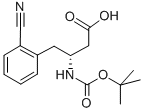 BOC-(R)-3-AMINO-4-(2-CYANO-PHENYL)-BUTYRIC ACID Structural