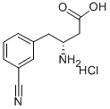 (R)-3-AMINO-4-(3-CYANOPHENYL)BUTANOIC ACID HYDROCHLORIDE Structural