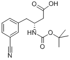 BOC-(R)-3-AMINO-4-(3-CYANO-PHENYL)-BUTYRIC ACID Structural