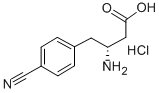 (R)-3-AMINO-4-(4-CYANOPHENYL)BUTANOIC ACID HYDROCHLORIDE Structural