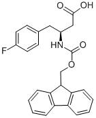 FMOC-(S)-3-AMINO-4-(4-FLUORO-PHENYL)-BUTYRIC ACID Structural