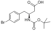 BOC-(S)-3-AMINO-4-(4-BROMO-PHENYL)-BUTYRIC ACID Structural