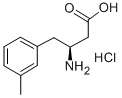 (S)-3-AMINO-4-(3-METHYLPHENYL)BUTANOIC ACID HYDROCHLORIDE Structural