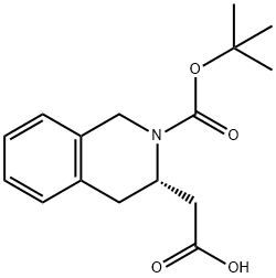 BOC-(S)-2-TETRAHYDROISOQUINOLINE ACETIC ACID Structural