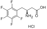 (S)-3-AMINO-4-PENTAFLUOROPHENYLBUTANOIC ACID HYDROCHLORIDE Structural