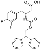 FMOC-(S)-3-AMINO-4-(3,4-DIFLUORO-PHENYL)-BUTYRIC ACID Structural