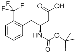 BOC-(S)-3-AMINO-4-(2-TRIFLUOROMETHYL-PHENYL)-BUTYRIC ACID Structural